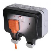 Weatherproof 13A Double Switched Socket Outlet WP22 