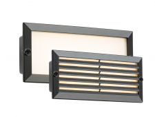 LED Recessed Brick Light 5W Black Fascia