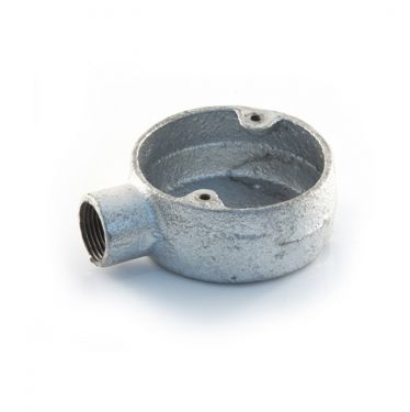 Click Here To Enlarge This Photo Of 20mm Galvanised Terminal Box (1 Way)
