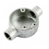 25mm Galvanised Through Box (2 Way)