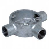 25mm Galvanised Tee Box (3 Way)