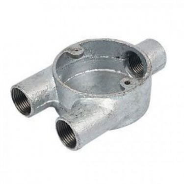 Click Here To Enlarge This Photo Of 25mm Galvanised Y Box (3 Way)