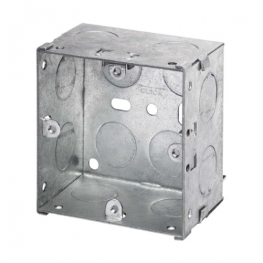 Click Here To Enlarge This Photo Of 47mm 1 Gang Metal Back Box