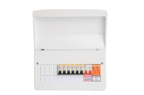 Click Here To Enlarge This Photo Of Fusebox F1010MX 10 Way Consumer Unit With Type 2 SPD