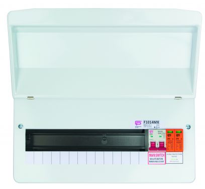 Click Here To Enlarge This Photo Of Fusebox F1014MX 14 Way Consumer Unit With Type 2 SPD