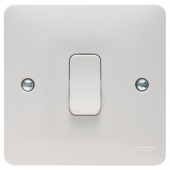 Hager Sollysta 10AX 1 Gang 1 Way Wall Switch WMPS11