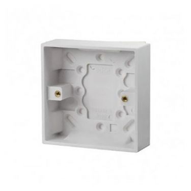 Click Here To Enlarge This Photo Of Hager Sollysta Surface Single Moulded Box 20mm WMPB1/20