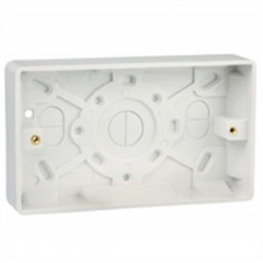 Click Here To Enlarge This Photo Of Hager Sollysta Surface Double Moulded Box 28mm WMPB2/28