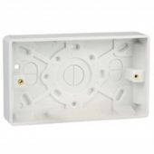 Hager Sollysta Surface Double Moulded Box 28mm WMPB2/28