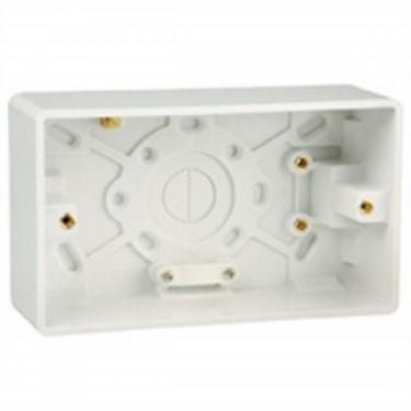 Click Here To Enlarge This Photo Of Hager Sollysta Surface Double Moulded Box 46mm WMPB2/46