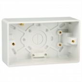 Hager Sollysta Surface Double Moulded Box 46mm WMPB2/46