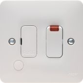 Hager Sollysta 13A Fused Connection Unit Switched With LED Indicator And Flex Outlet WMSSU83FON