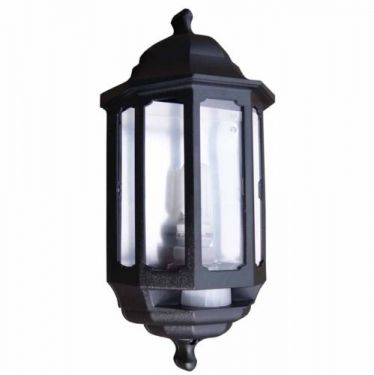 Click Here To Enlarge This Photo Of ASD Half Lantern Black With PIR 60W